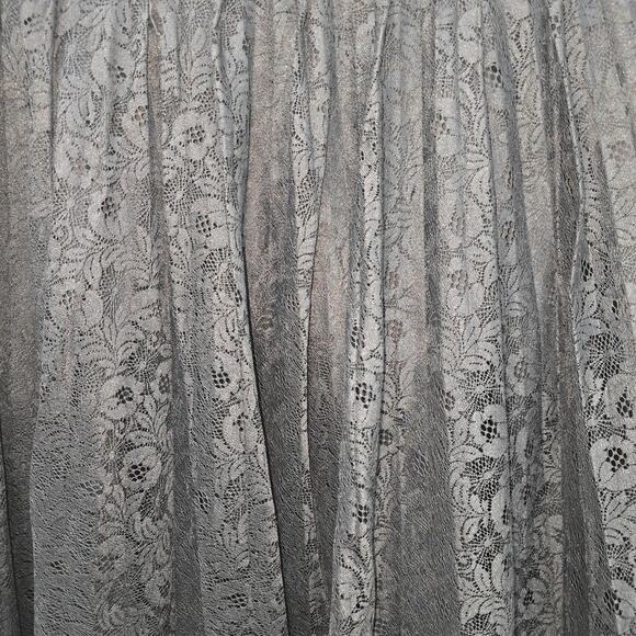 SOLO Midi Skirt Womens 12 Black Lace Whimsy Goth Romantic Capsule Minimalist - Picture 10 of 13